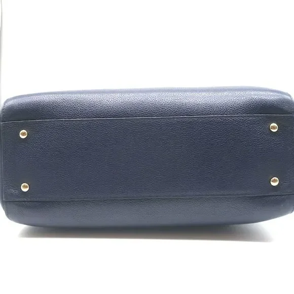 Chanel 17C Neo Executive Small Shopper Tote Navy Leather Shoulder Bag - Picture 7 of 12